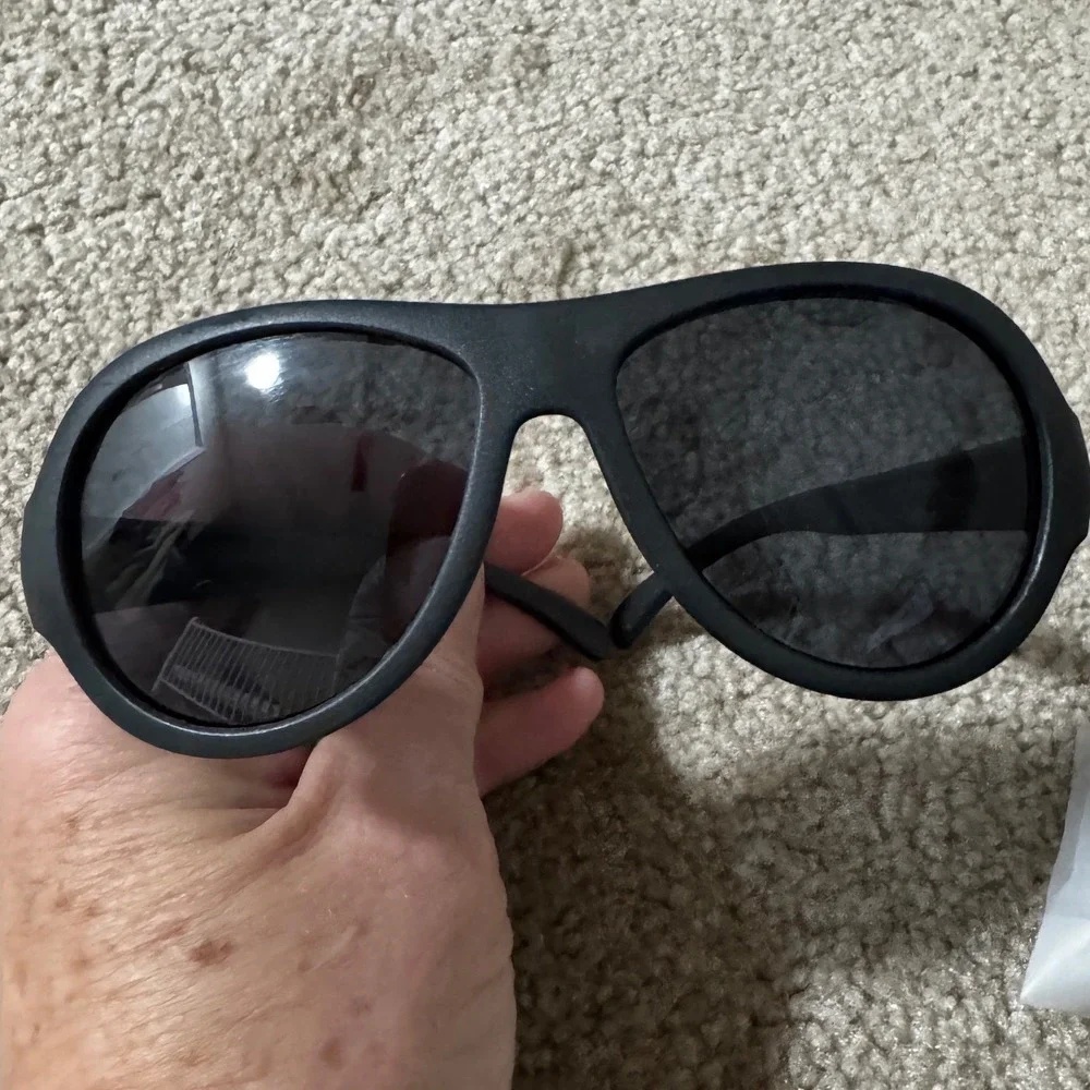 RIVBOS Polarized Sunglasses Unisex Kids‎ Black New RBK067 Sporty Flexible